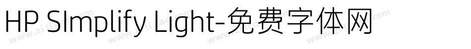 HP SImplify Light字体转换